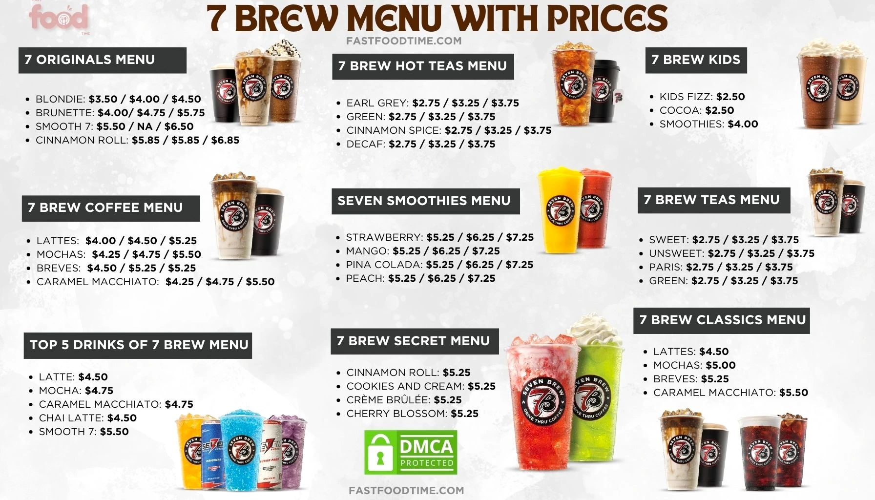 7 Brew Menu With Prices