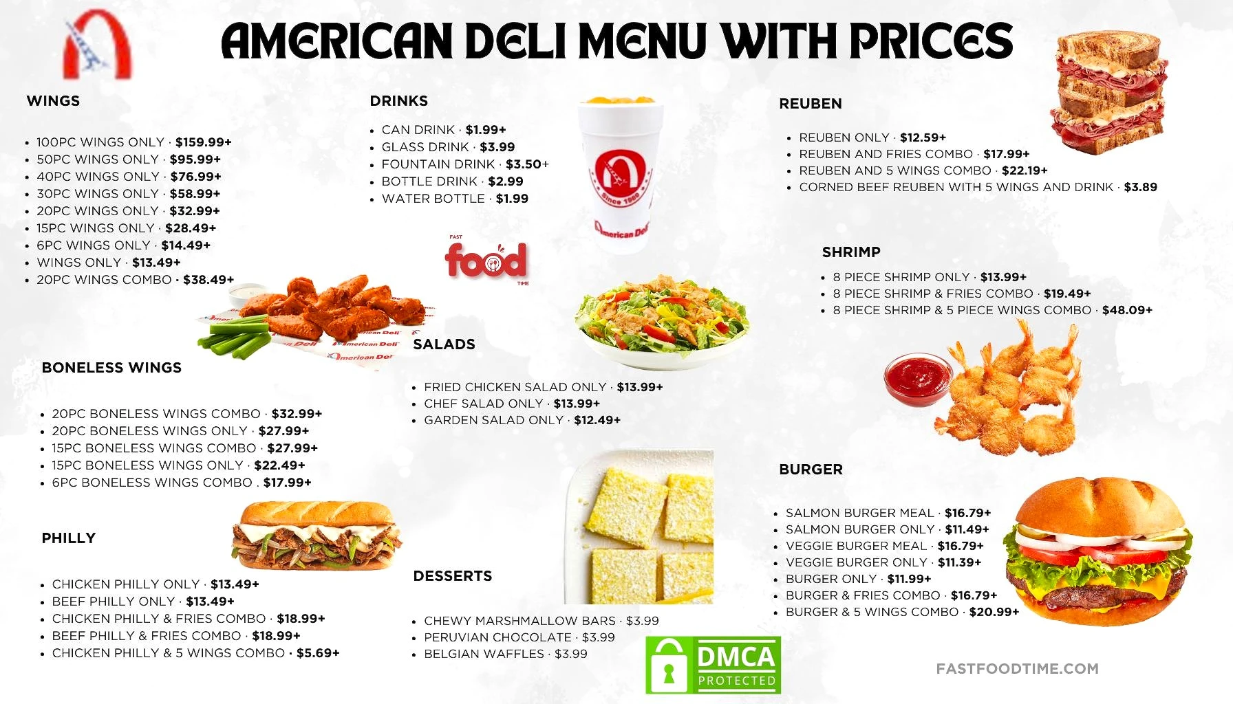 American Deli Menu With Prices