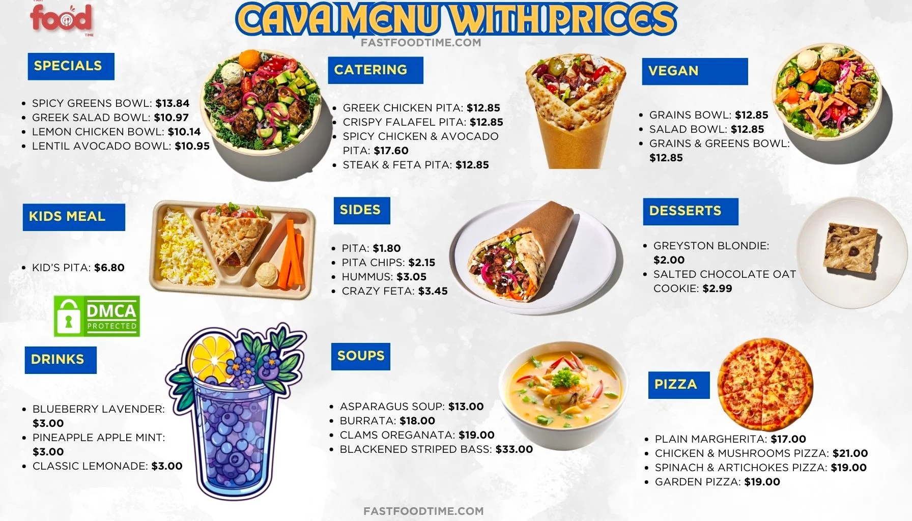 Cava Menu With Prices