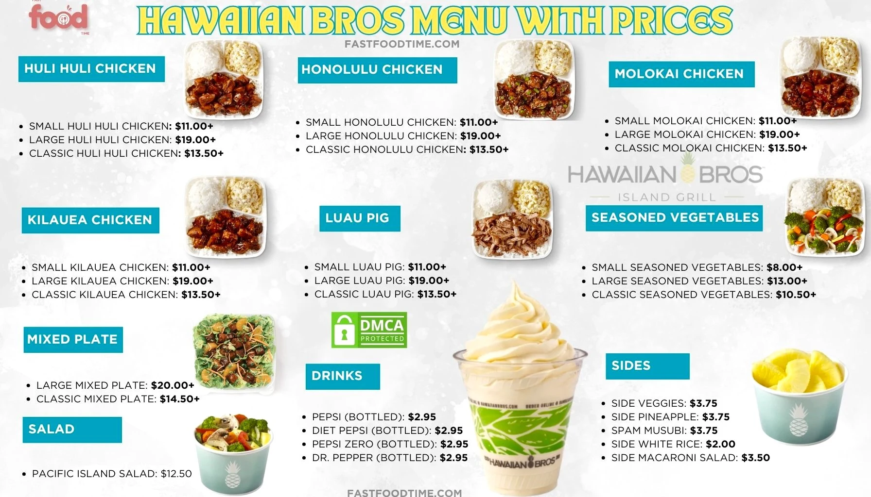 Hawaiian Bros Menu With Prices