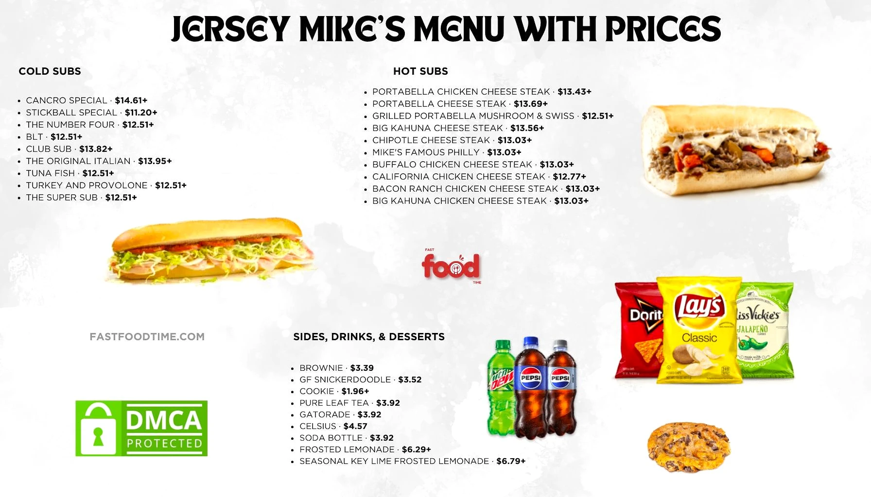 Jersey Mike's Menu With Prices