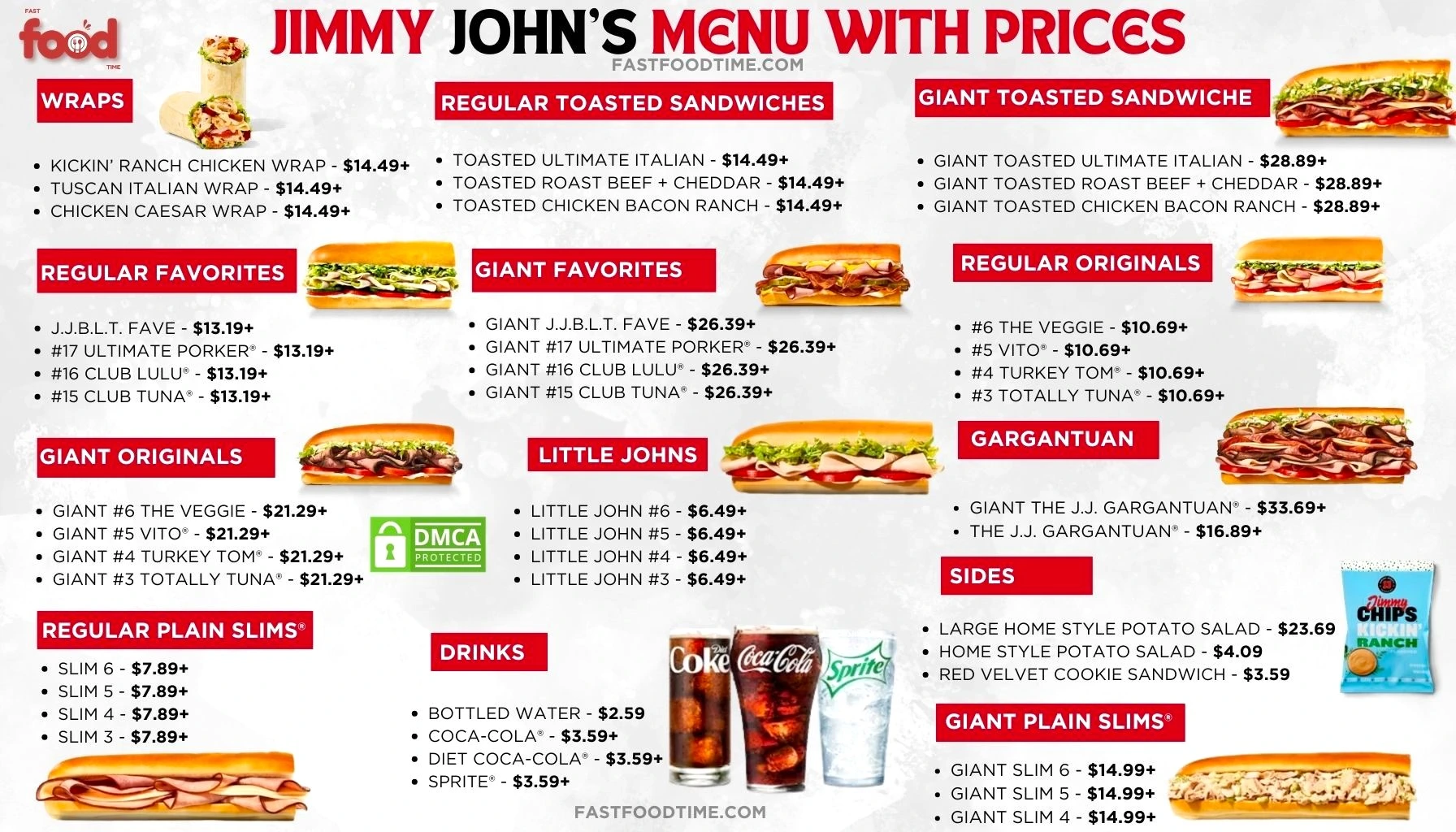 Jimmy John's Menu With Price
