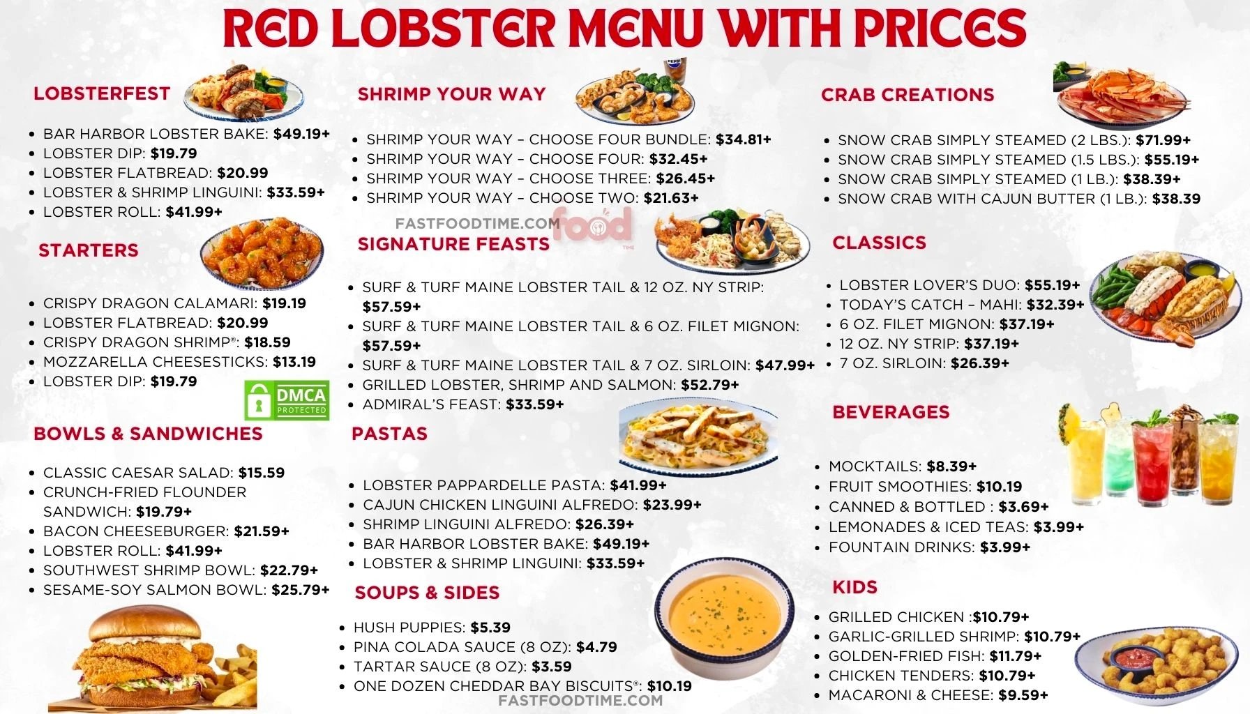 Red Lobster Menu With Prices