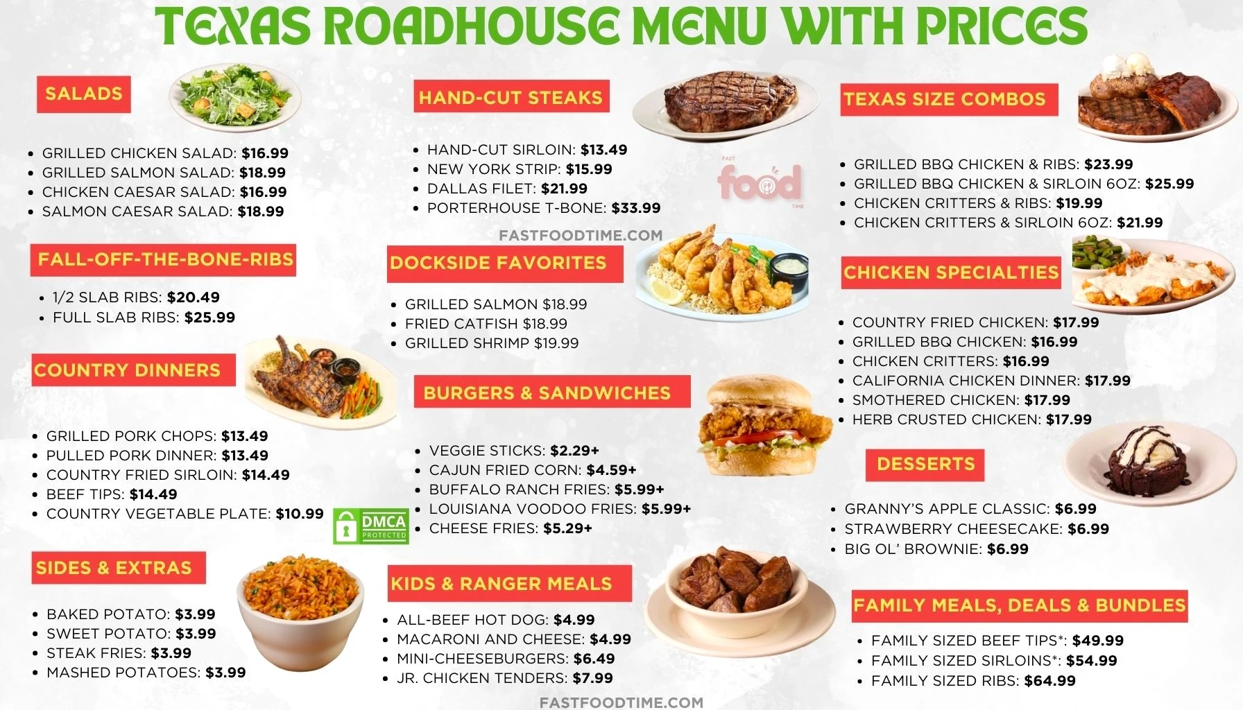 Texas Roadhouse Menu With Prices