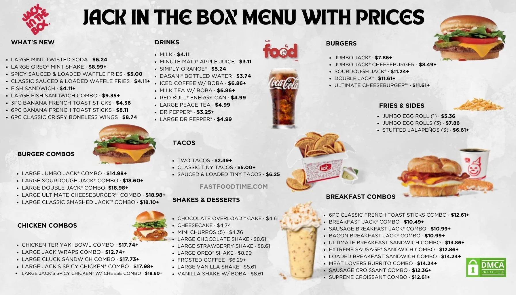 jack in the box menu With Prices