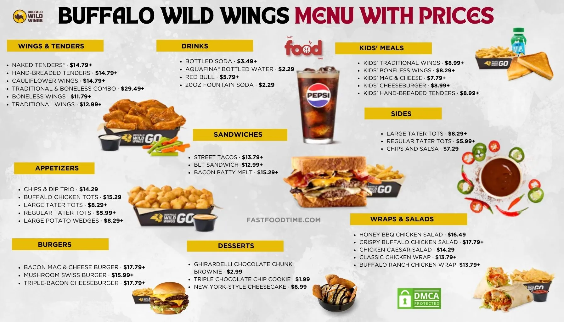 Buffalo Wild Wings Menu With Prices