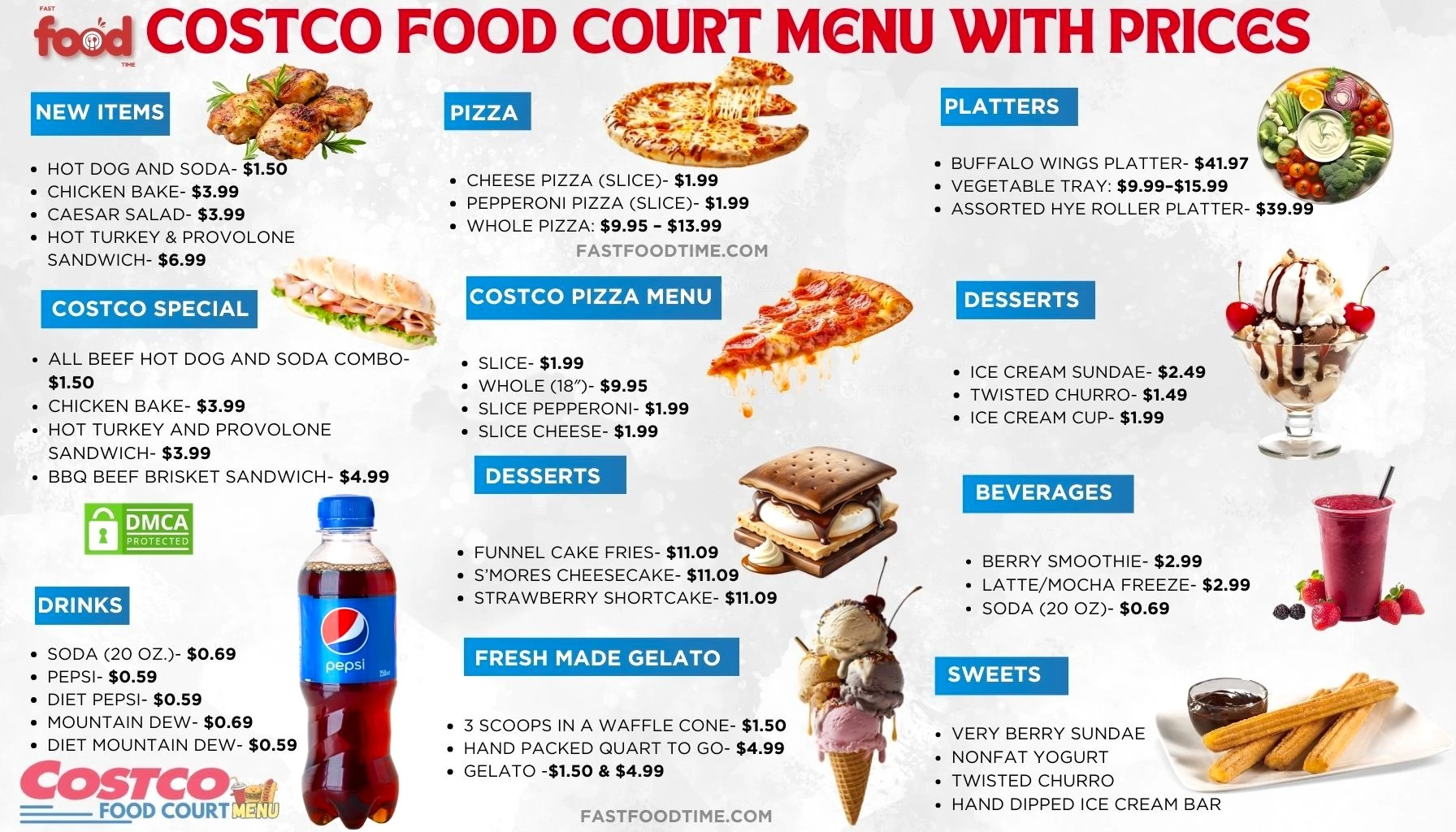 Costco Food Court Menu With Prices