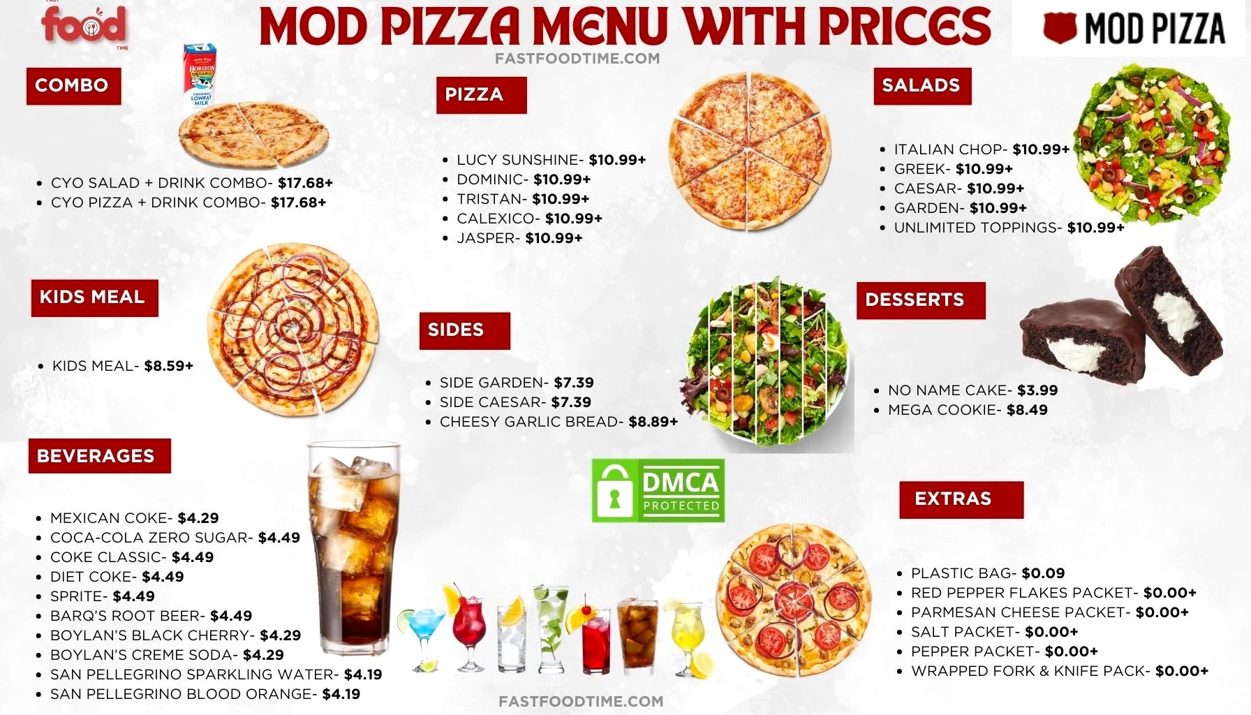 MOD Pizza Menu With Prices
