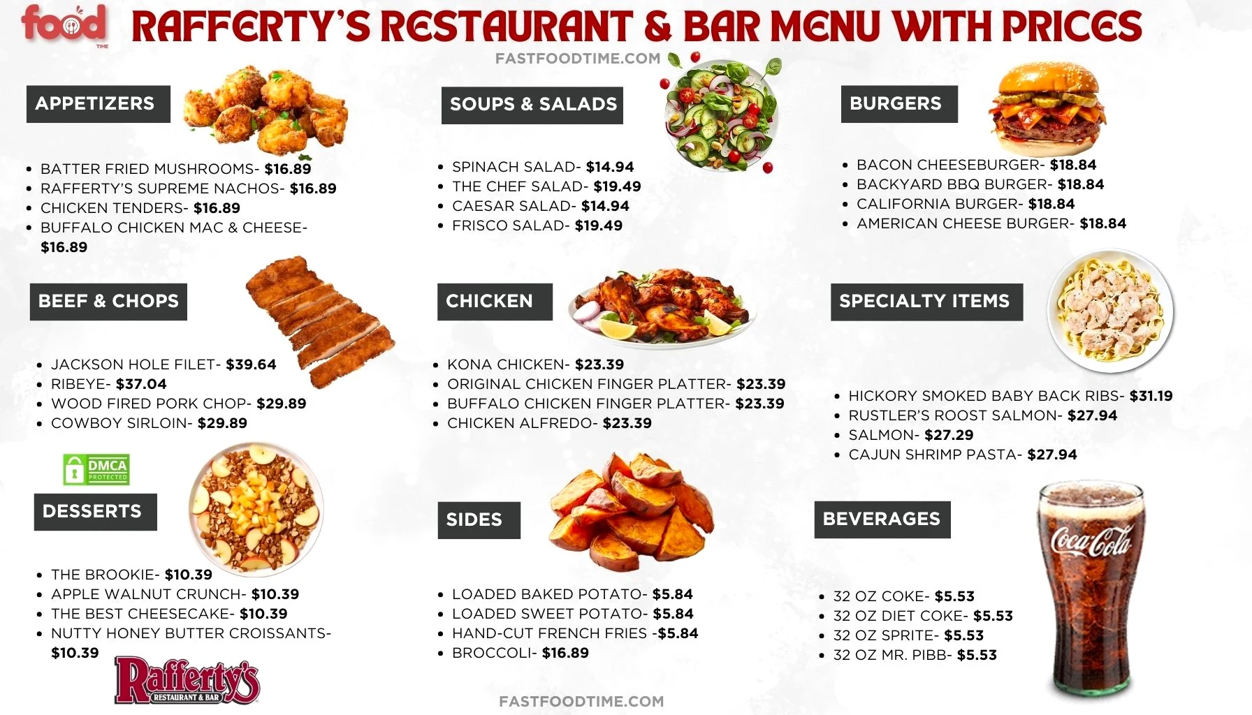 Rafferty’s Restaurant & Bar Menu With Prices