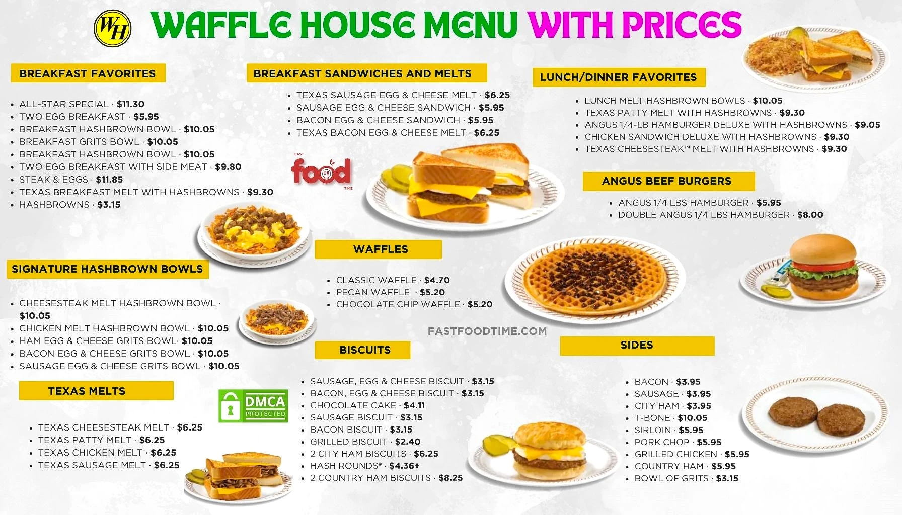 Waffle House menu With Prices