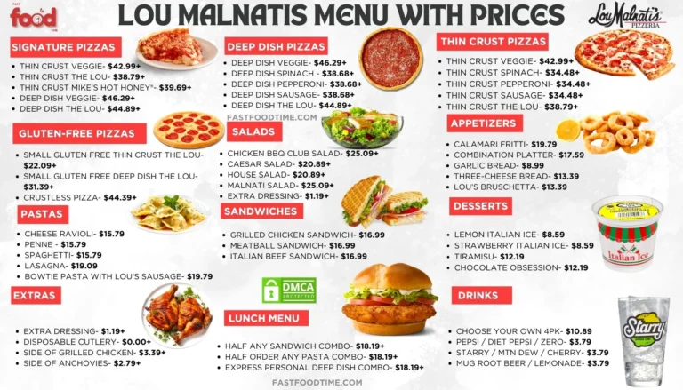 Lou Malnatis Menu With Prices