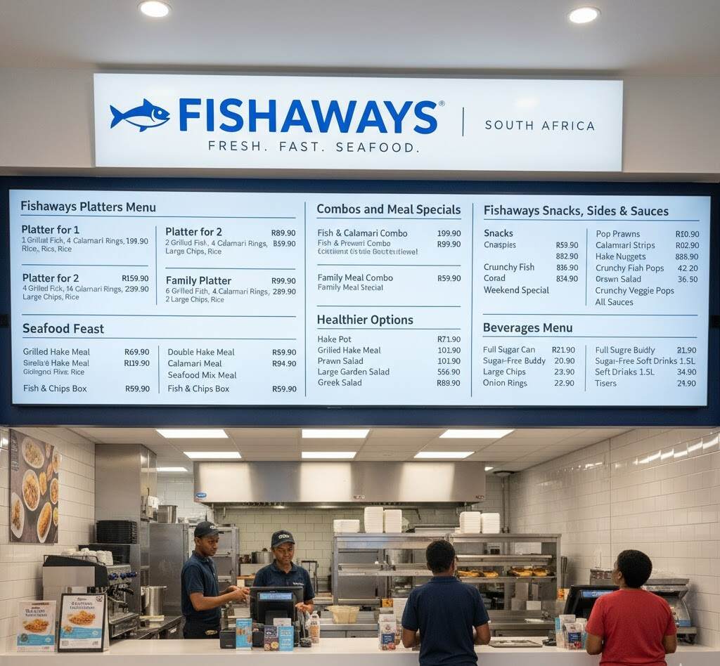 Fishaways Menu Prices South Africa